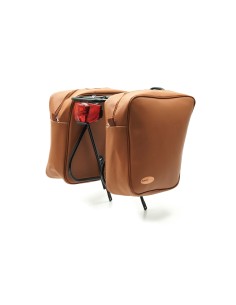 BORSE LATERALI BONIN MIELE IN ECOPELLE