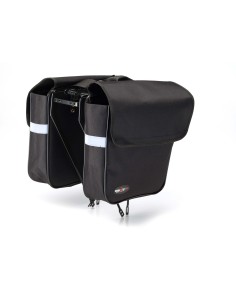 BORSE LATERALI BONIN NERE CON CHIUSURA A STRAPPO