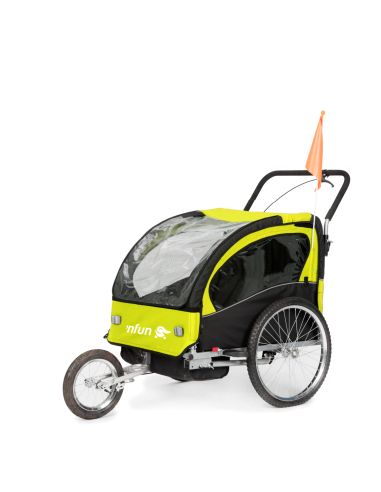 CARRELLO PORTA BIMBO/JOGGING NFUN NCAB LIME/NERO