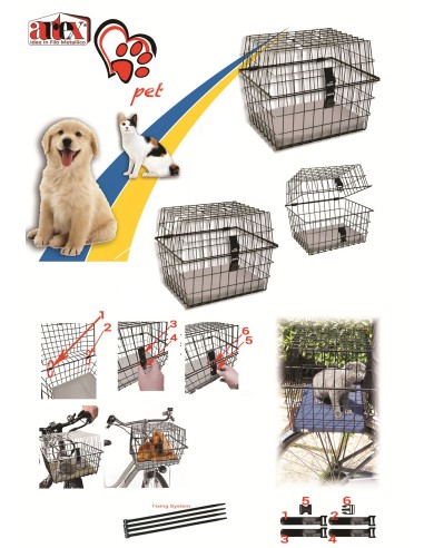 CESTINO PORTA ANIMALI PET PICCOLO 40x30x33