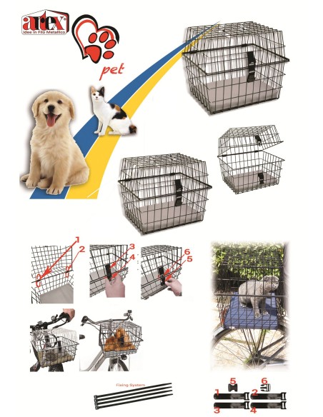 CESTINO PORTA ANIMALI PET PICCOLO 40x30x33