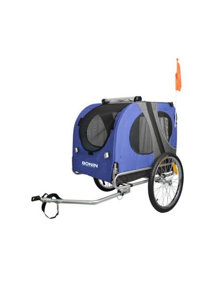 CARRELLO PORTA ANIMALI NPET BLU/GRIGIO 20'