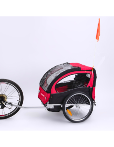 CARRELLO PORTA BIMBO/JOGGING BONIN NCAB ROSSO/NERO 2