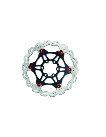 DISCO FRENO BONIN 160MM 6 FORI DR-06FA BLACK/RED