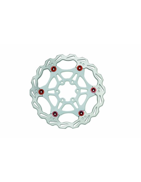 DISCO FRENO BONIN 160MM 6 FORI DR-06FA WHITE/RED*