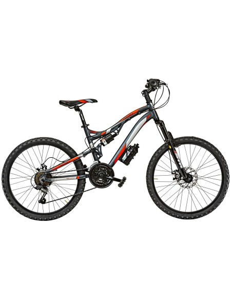 BICI FULL SUSPENSION 24 AERO 18V FRENI A DISCO MECCANICO