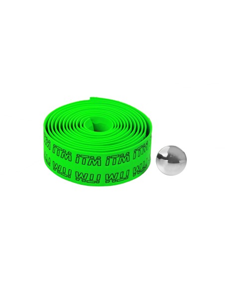 NASTRI MANUBRIO ITM EVA VERDE C/LOGO IN RILIEVO P*