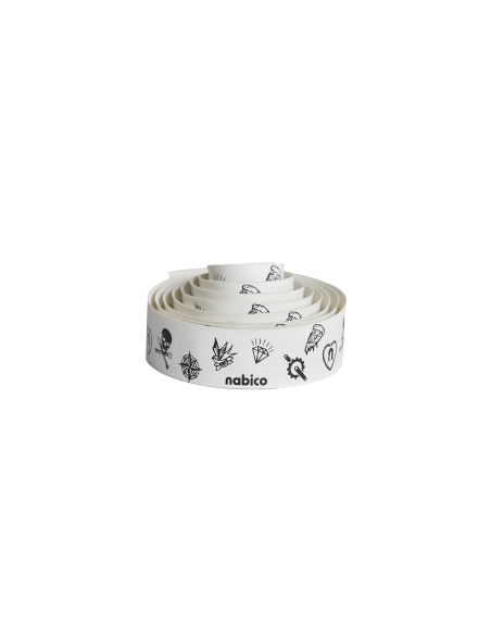 NASTRI MANUBRIO NABICO ROUBAIX TATOO BIA/NER 3.5MM