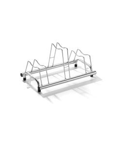 PORTACICLO A TERRA 3 POSTI DISCO MISTO 6/8 CM.