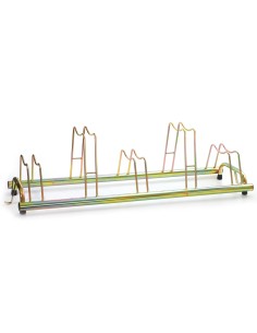 PORTACICLO A TERRA 5 POSTI DISCO