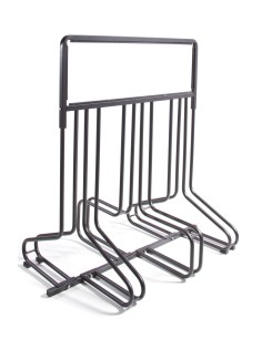 PORTACICLO A TERRA 6 POSTI CON CARTELLO