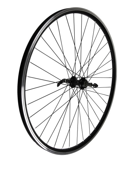 RUOTA 28 CTB POST. NERE FILETT 6/7/8V C/BL MOZ CUS