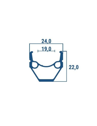 RUOTA 29 MTB ALU V-BRAKE ANT. SU CUSCINETTI CON BL