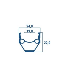 RUOTA 29 MTB ALU V-BRAKE POST. FILETTO 6/7/8V CUS 2