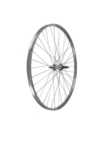 RUOTA 28 PER BICI CITY BIKE POSTERIORE IN ALLUMINIO PER 6V 7V 8V MOZZO SU SFERE