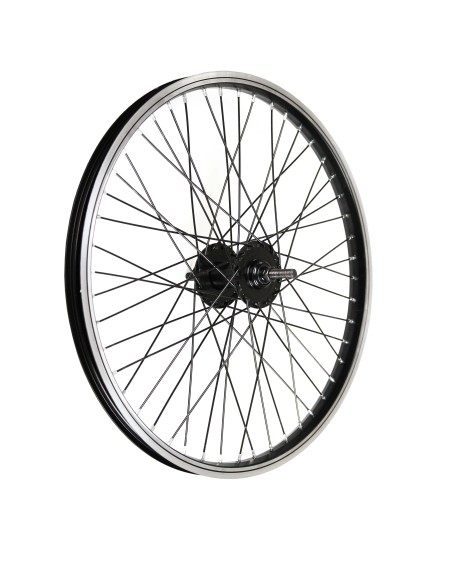 RUOTA 20x1.75 BMX ANT. MONO 48F PERNO 10MM NERA