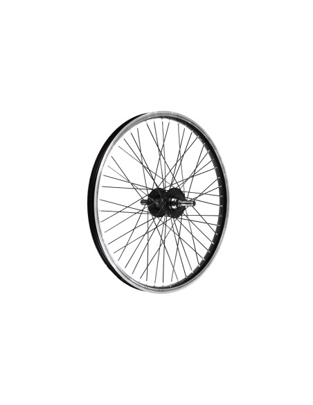 RUOTA 20x1.75 BMX POST. MONO 48F PERNO 14MM NERA