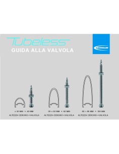 VALVOLE TUBELESS PRESTA SCHWALBE  60MM KIT 2PZ 021