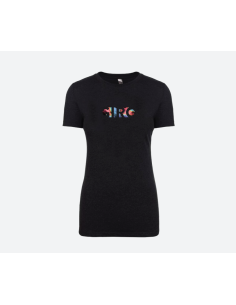 T-SHIRT GIRO DONNA BLACK TROPICS   S 21