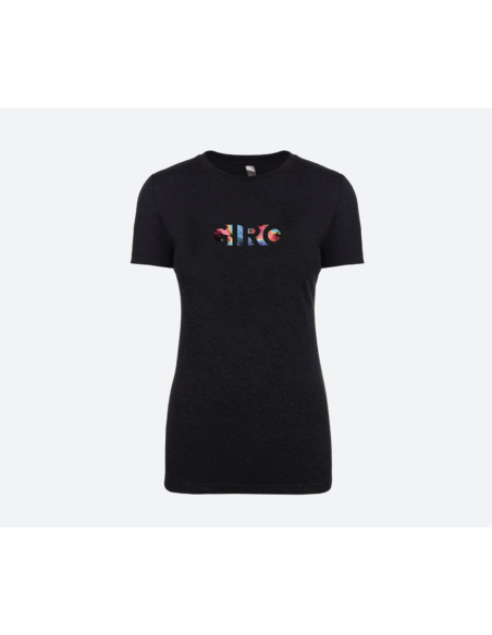 T-SHIRT GIRO DONNA BLACK TROPICS   S 21