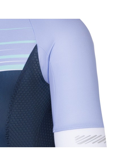 MAGLIA W GIRO CHRONO JERSEY LAV/MDNT STRIPE L 23