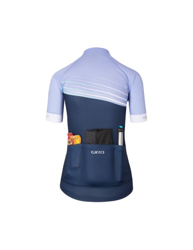MAGLIA W GIRO CHRONO JERSEY LAV/MDNT STRIPE L 23