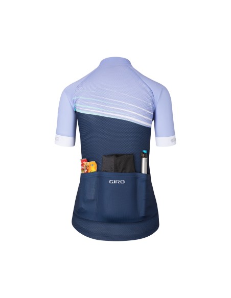 MAGLIA W GIRO CHRONO JERSEY LAV/MDNT STRIPE L 23