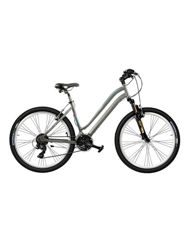 BICI MOUNTAIN BIKE 26 AURA DONNA 21V FORCELLA AMMORTIZZATA