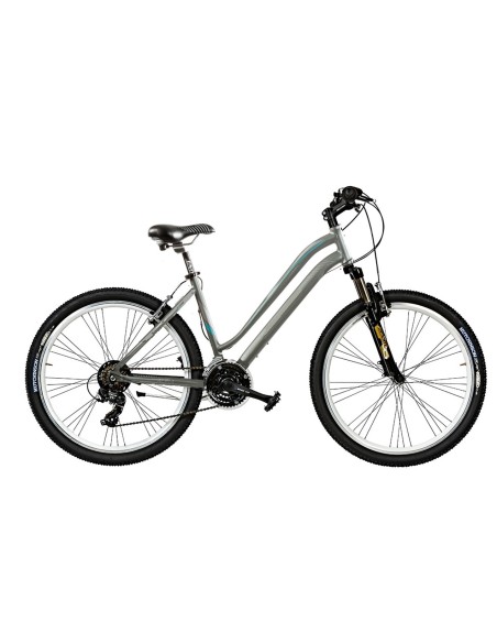 BICI MOUNTAIN BIKE 26 AURA DONNA 21V FORCELLA AMMORTIZZATA