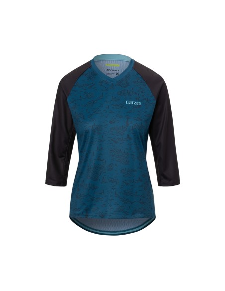 MAGLIA W GIRO ROUST 3/4 HARBOR BLUE SCREE L 23