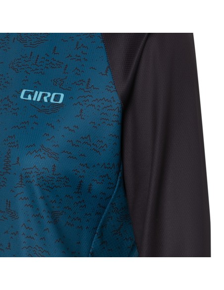 MAGLIA W GIRO ROUST 3/4 HARBOR BLUE SCREE L 23