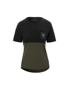 MAGLIA W GIRO RIDE JERSEY BLACK/TRAIL GREEN L 23