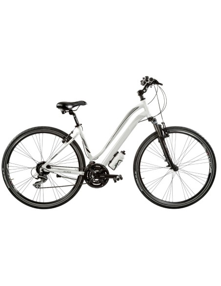 BICI IBRIDO 28 AURA DONNA 24V ACERA FORCELLA AMMORTIZZATA
