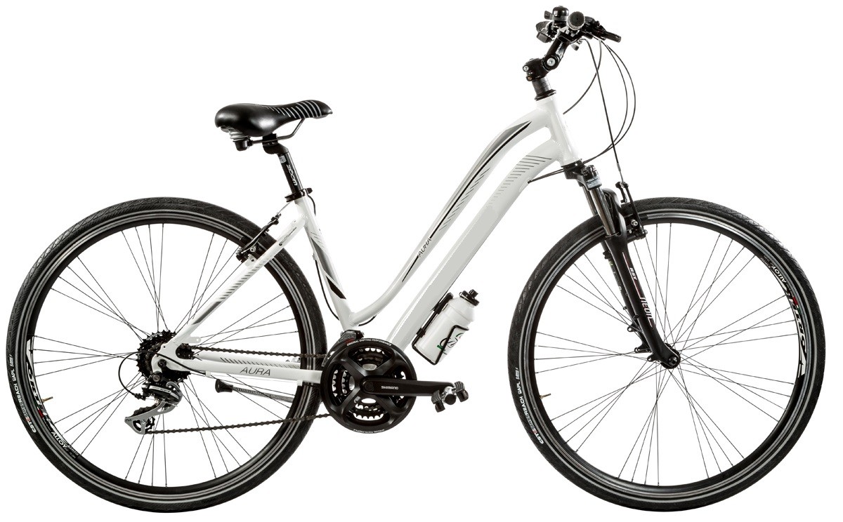 BICI IBRIDO 28 AURA DONNA 24V ACERA FORCELLA AMMORTIZZATA