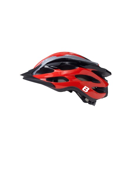 CASCO B-RACE IN-MOLD ROSSO/NERO/GRIGIO M 54/58