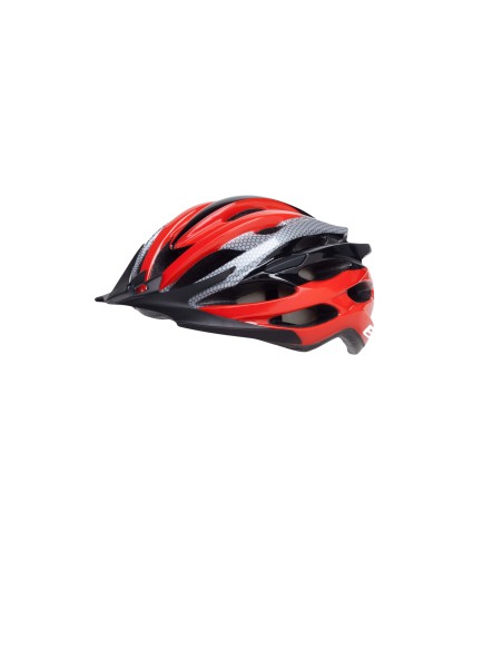 CASCO B-RACE IN-MOLD ROSSO/NERO/GRIGIO L 58/62
