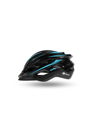 CASCO B-RACE GRANITH IN-MOLD NERO/AZZURR  M 54/58