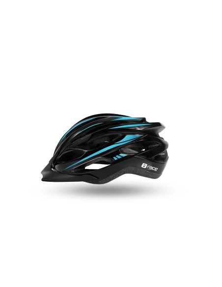 CASCO B-RACE GRANITH IN-MOLD NERO/AZZURR  M 54/58