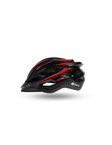 CASCO B-RACE GRANITH IN-MOLD NERO/ROSSO  M 54/58