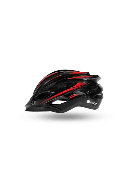 CASCO B-RACE GRANITH IN-MOLD NERO/ROSSO  M 54/58