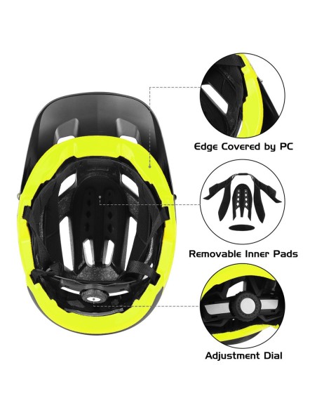 CASCO B-RACE STONE II IN-MOLD NERO/LIM L/XL 58/62