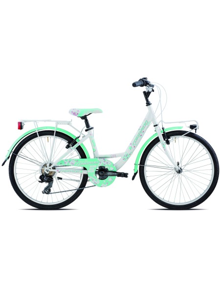 CICLO 611 KELLY MTB24 6V BIANCO/FUXIA