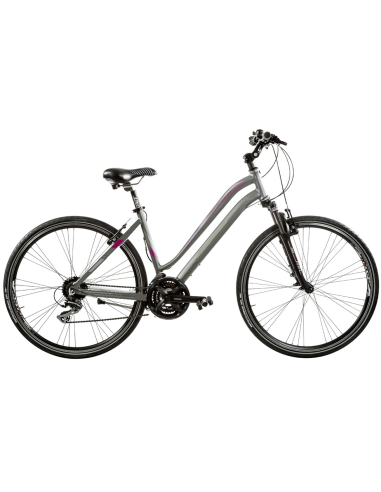 BICI IBRIDO 28 AURA DONNA 24V ACERA FORCELLA AMMORTIZZATA