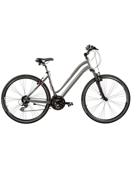 BICI IBRIDO 28 AURA DONNA 24V ACERA FORCELLA AMMORTIZZATA