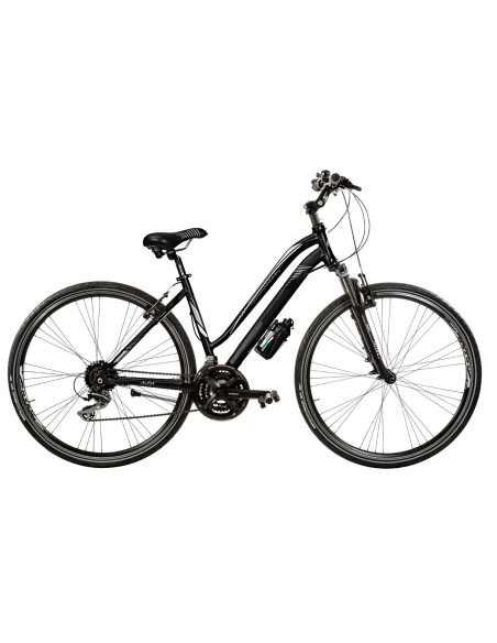 BICI IBRIDO 28 AURA DONNA 24V ACERA FORCELLA AMMORTIZZATA