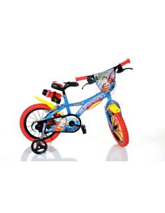 BICI DA BAMBINO MISURA 14" ART. 614-SM BICICLETTA DINO BIKES DA BIMBO SUPEREROE LINEA SUPERMAN