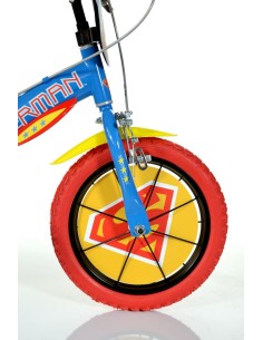 BICI DA BAMBINO MISURA 14" ART. 614-SM BICICLETTA DINO BIKES DA BIMBO SUPEREROE LINEA SUPERMAN 2
