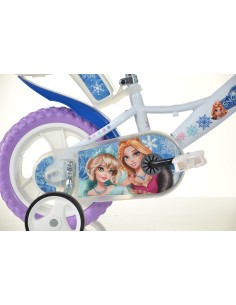BICI DA BAMBINA MISURA 12" ART. 124RL-SQ BICICLETTA DINO BIKES DA BIMBA LINEA SNOW QUEEN 2