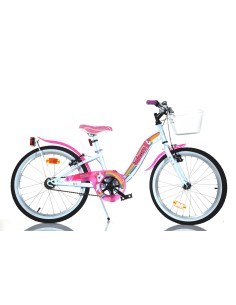 BICI DA BAMBINA MISURA 20" ART. 204R-UN BICICLETTA DINO BIKES DA BIMBA LINEA UNICORN