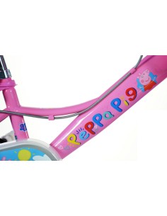 BICI DA BAMBINA MISURA 12" ART. 124RL-PGS BICICLETTA DINO BIKES DA BIMBA LINEA PEPPA PIG 2